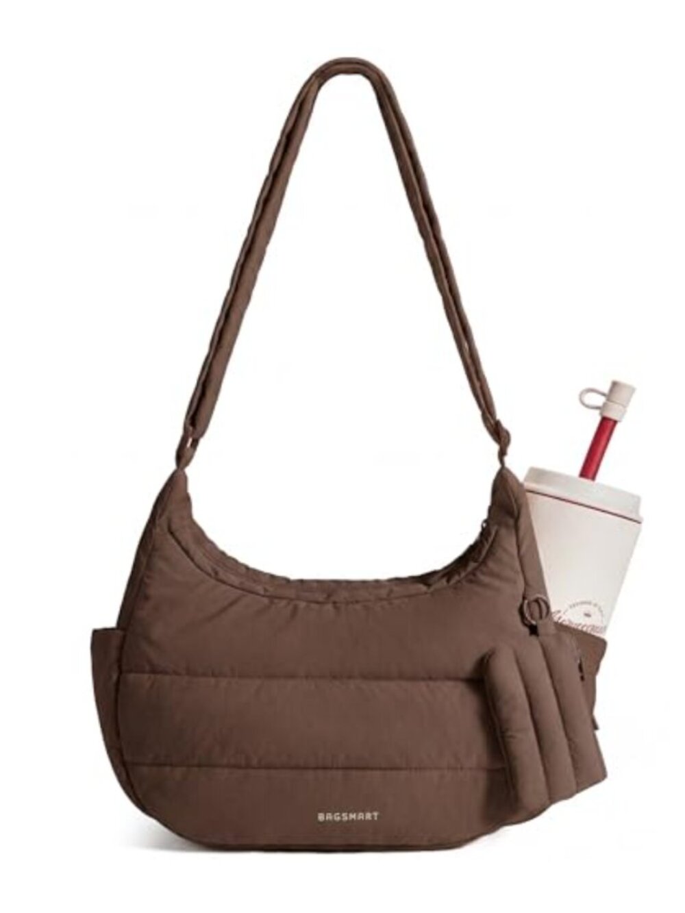 Quilted Puffer Hobo Shoulder Bag Lightweight Crossbody Purse